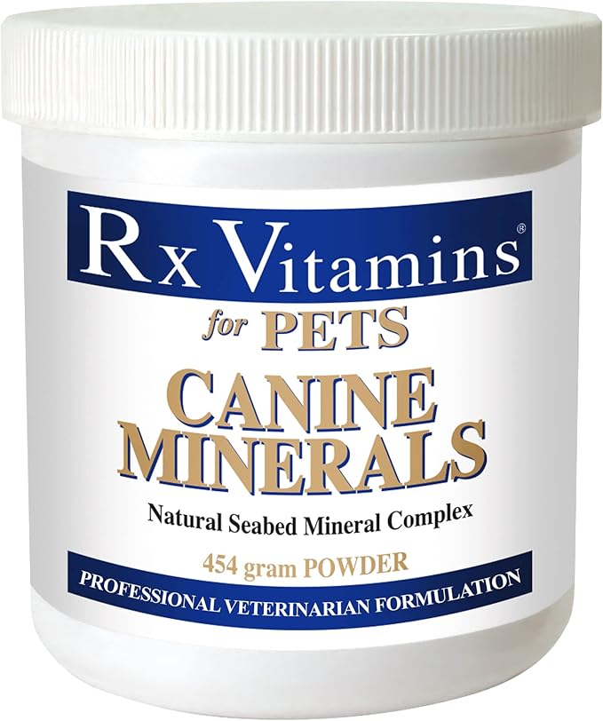 Rx Vitamins Canine Minerals - Dog Calcium Supplement Plus Magnesium &amp Potassium - Mineral Powder for Dogs - Mineral Supplement for Dogs 16 oz