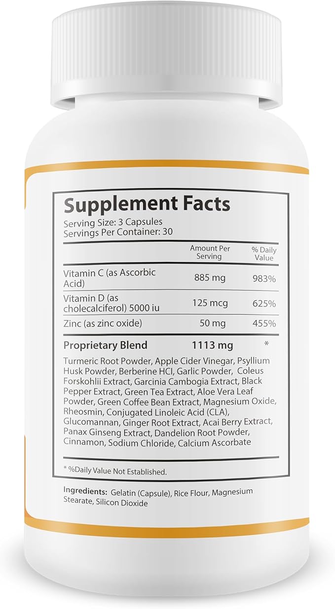Orange Trick Gut Cleanse Detox - Our Best Bloat Blasting Colon Cleanse Detox Supplement - Advanced Herbal Colon Cleanse Formula - Slim Gut Cleanse to Reduce Bloating - Colon Cleanse Capsules