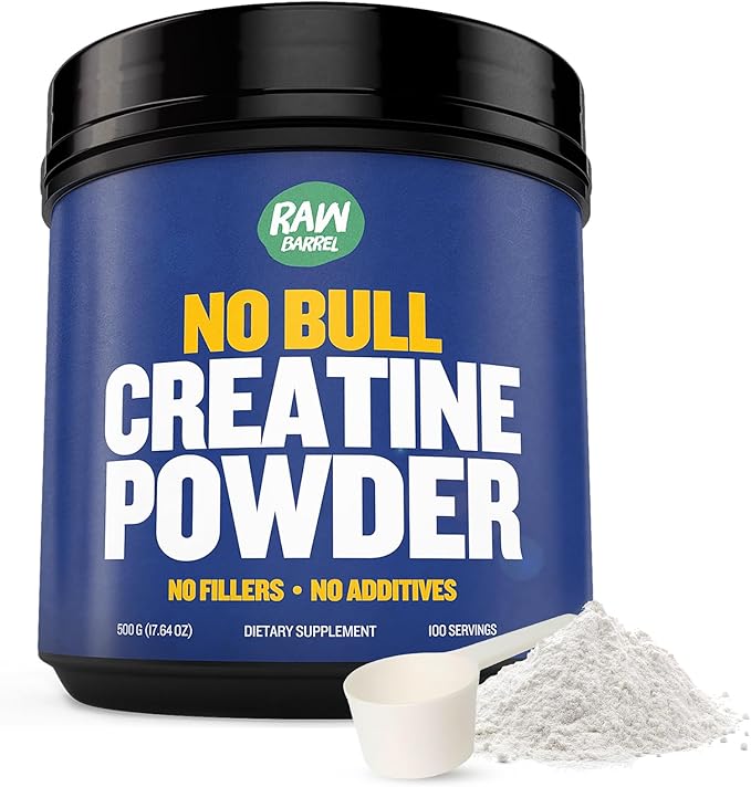 “No Bull” Creatine Powder Bulk Supplements Creatine Monohydrate for Faster Recovery Increased Muscle Volume Strength &amp Power Micronized Creatine for Men &amp Creatine for Women 500g
