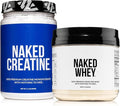 NAKED Whey Protein Powder 1LB (15 Servings) Pure Micronized Creatine Monohydrate 500g (100 Servings) – Grass-Fed Bulk Non-GMO Gluten Free Soy Free
