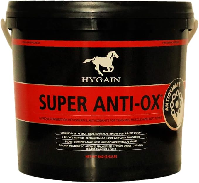 Hygain Super Anti-Ox - Tumeric Based Muscle Tendon Ligament &amp Joint Supplement for Horses