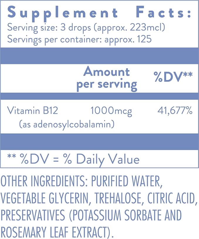 Holistic Health Adenosyl B12 MegaDrops™ 28ML (.95 FL oz)