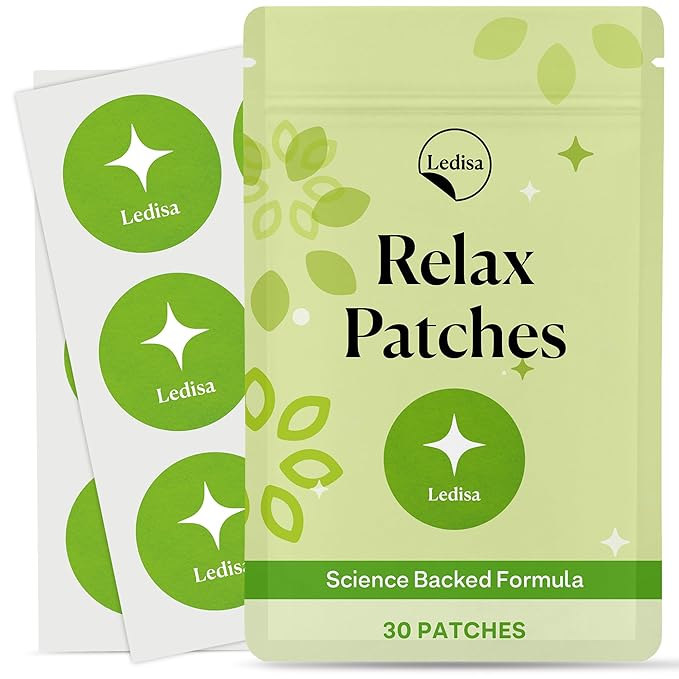Relax Patches for Women &amp Men | With Rhodiola Rosea Ashwagandha L-Theanine - Relax &amp Unwind | 30 Days Supply
