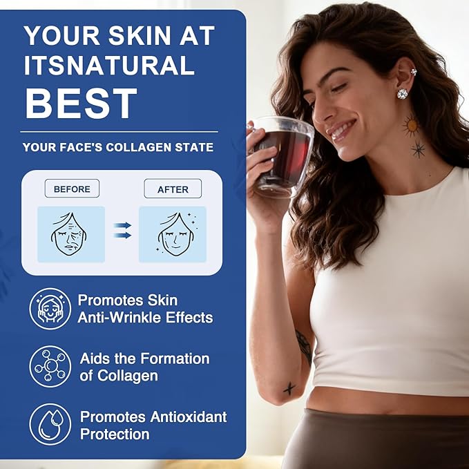 ZEBORA Marine Collagen Peptides Powder 50 Servings - Wild Caught Hydrolyzed Fish Collagen with Hyaluronic Acid Keratin Multivitamins - Collagen for Women Support Skin Hair Nail Joint Keto Friendly