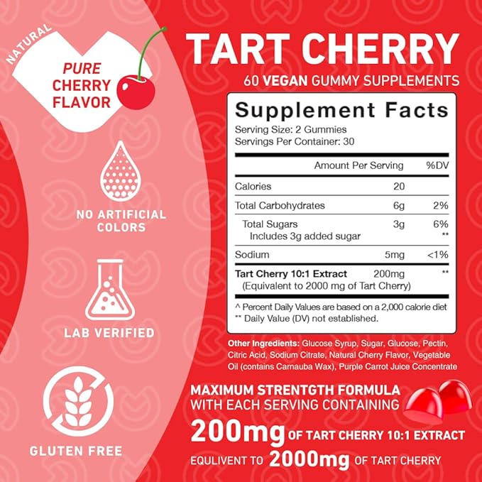 PUREFINITY Tart Cherry and Super Greens Gummies Bundle (Uric Acid Flush &amp Cleanse with Your Daily Greens)
