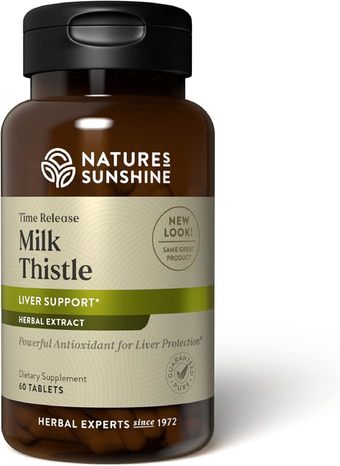 Nature's Sunshine Milk Thistle - Time Release Capsules - 60 Count