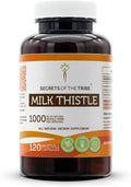 Secrets of the Tribe Milk Thistle 120 Capsules Made with Vegetable Capsules and Milk Thistle Silybum marianum (120 Capsules)