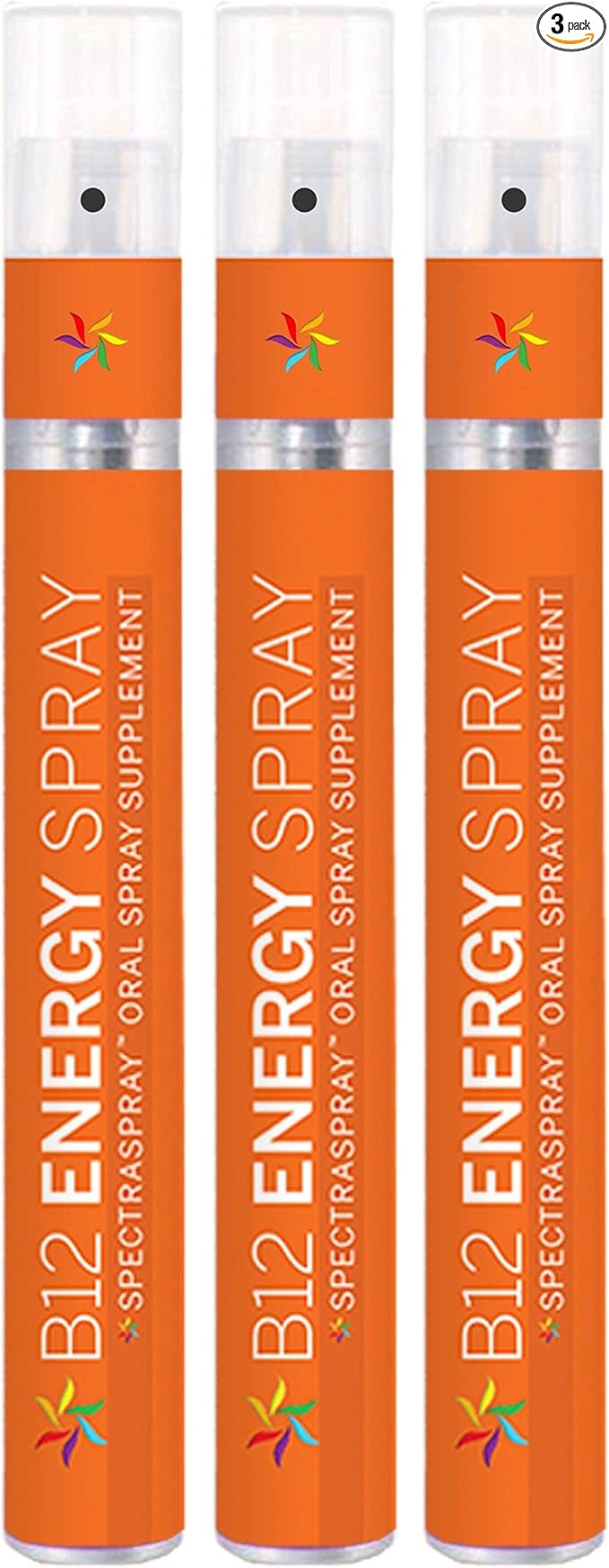 Spectraspray Vitamin B12 Spray Vitamins - 3 Pack Oral Essential Vitamin Kit 30 Day Supply per Spray
