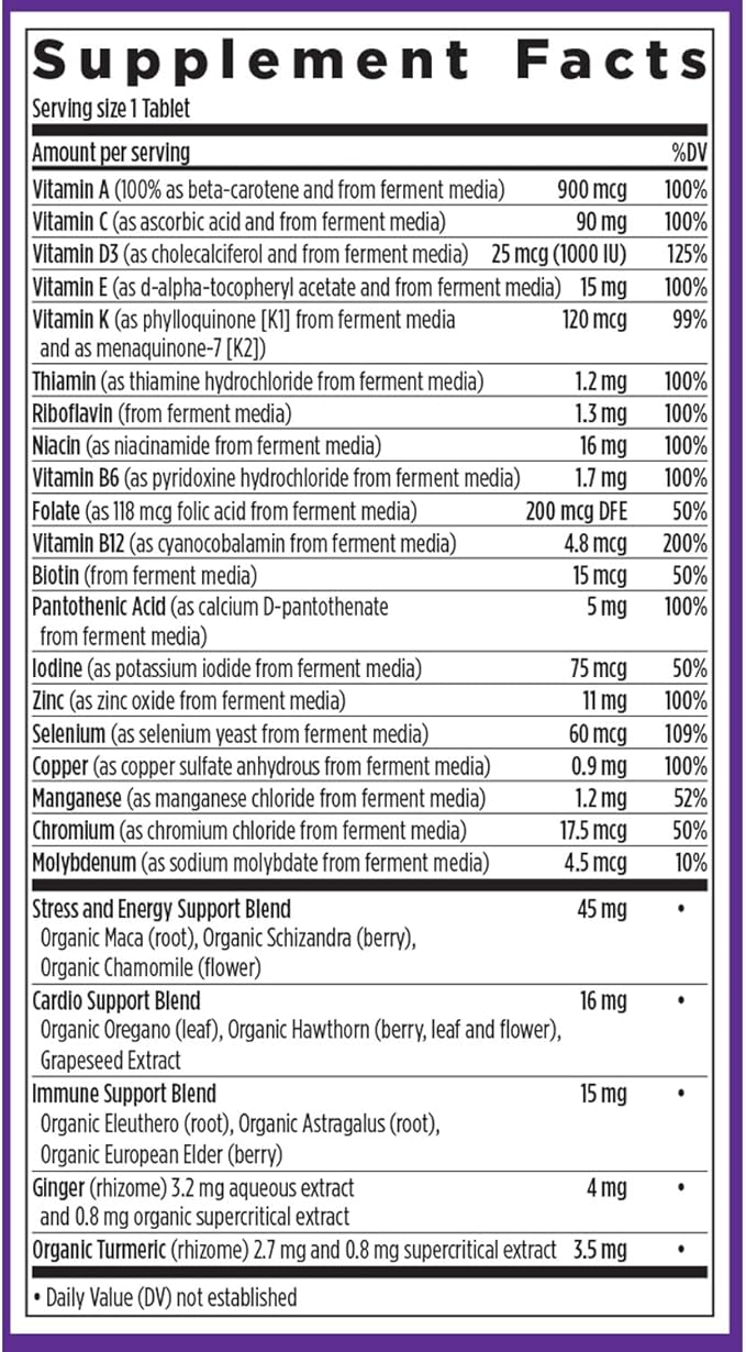 New Chapter Men’s Multivitamin B6 Extra B12 D3 Vitamin C &amp Zinc Immune Heart Cellular Energy and Brain Health Gentle on The Stomach One Daily Non-GMO Gluten-Free 18+ 48 Tablets