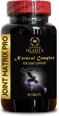 Joint Matrix PRO - Joint Health Flexibility Help New Zealand Green Lipped Sea Mussel Alfalfa Pills Chondroitin Joint Support Supplement Glucosamine Sulfate - 1 Bottle