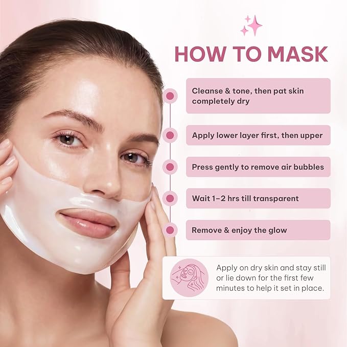 Quasi Bio-Collagen Face Mask Overnight – Hydrating Korean Sheet Mask – Niacinamide &amp Low Molecular Collagen – Firming &amp Smoothing Skincare for All Skin Types – 4 Masks