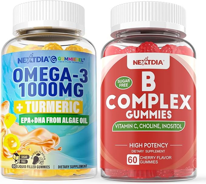 Omega 3 Vitamin B Complex Gummies 3 Pack