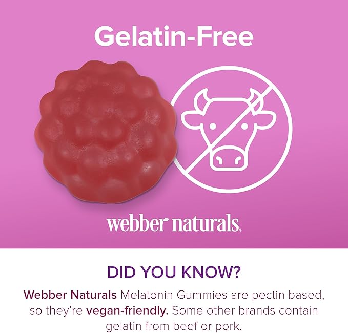 Webber Naturals Melatonin 5 Mg Gummy 90 Count