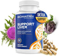 BioMatrix Liver Cleanse Detox &amp Repair Artichoke Extract Liver Health Formula Liver Supplement with Milk Thistle Taurine Methionine | 1+ Month Supply for Men and Women