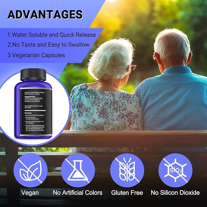 Benfotiamine 600mg Plus 20mg Vitamin B1 and Vitamin B1 500mg with Benfotiamine 20mg120 Capsules