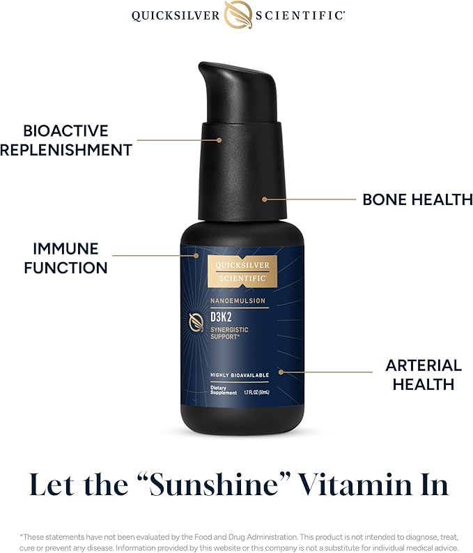 Quicksilver Scientific Methyl B Complex Nanoemulsified D3K2 Bundle (50 ml Each)