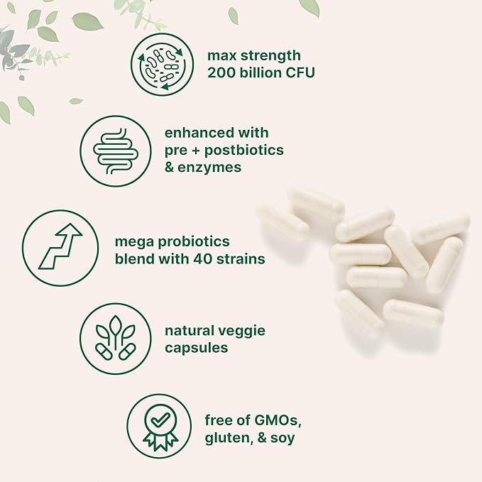 Micro Ingredients Omega-3 Fish Oil 4200mg Softgels &amp Mega Probiotics 200 Billion CFU Veggie Capsules | 2 Pack Bundle | Wild-Caught Burpless Lemon Flavor | 40 Strains + Inulin Acacia &amp Bro