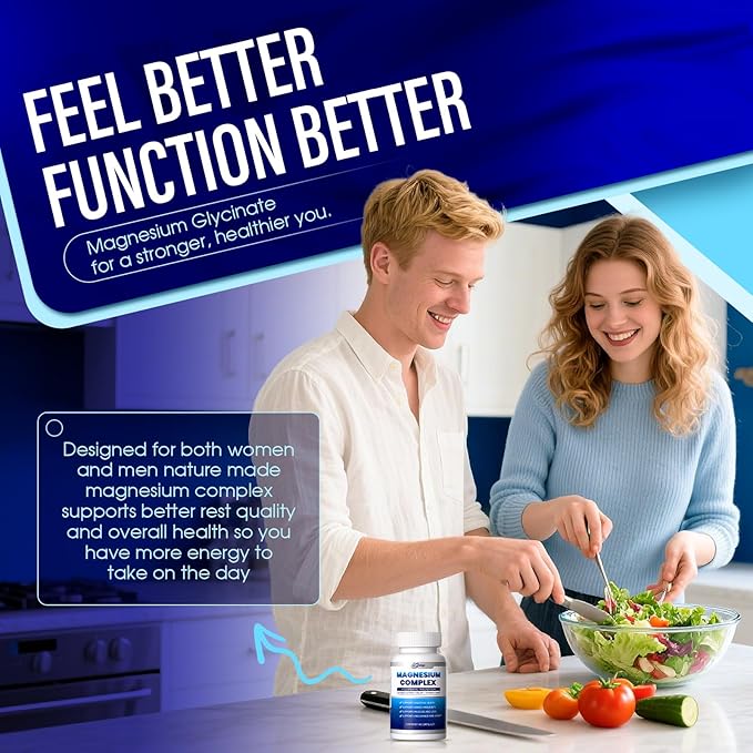 8-in-1 Magnesium Complex Supplement - 1000mg | High Absorption | Vegan Non-GMO | 90 Capsules (3)