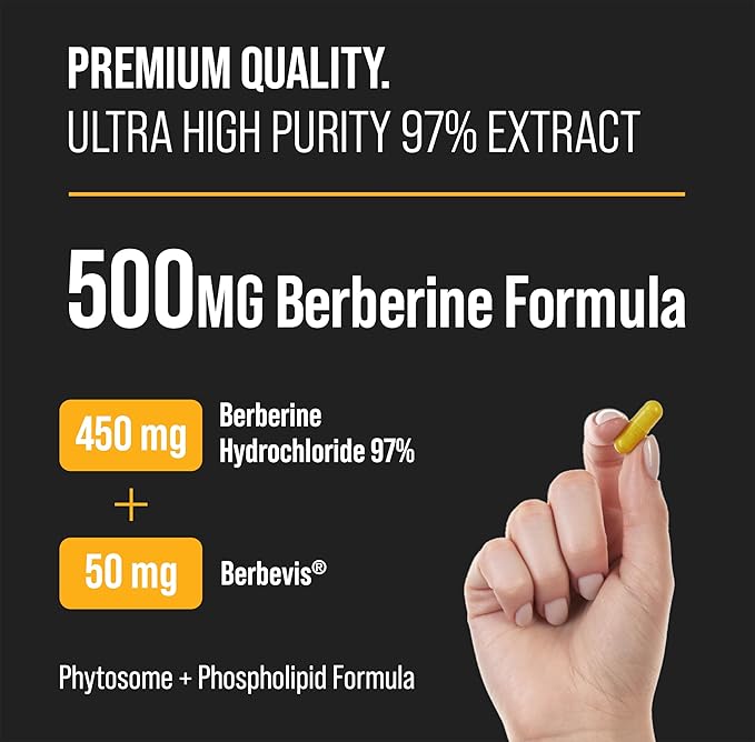 NutraChamps Complete Bone &amp Metabolic Support : Magnesium Zinc D3 &amp Berberine Duo