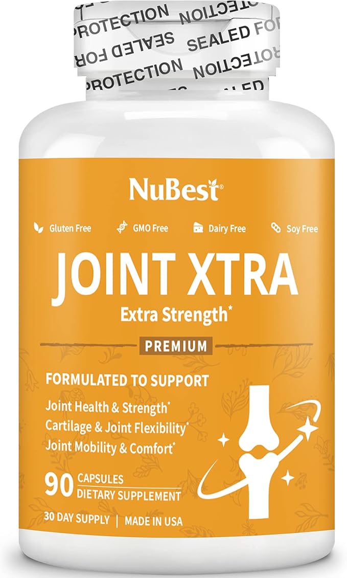 NuBest Joint Xtra - Joint Support Supplement | Joint Health Formula with Triple Joint Strength - Glucosamine Chondroitin Turmeric MSM | 1 Month Supply