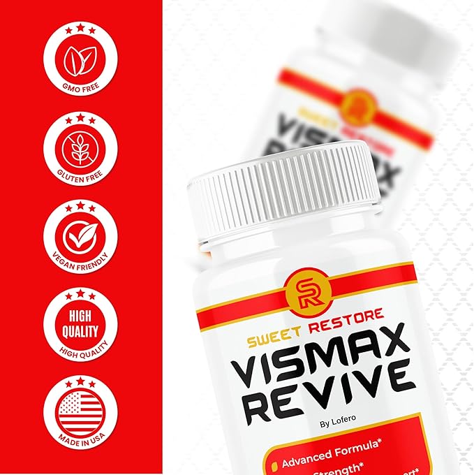 (2 Pack) Vismax Revive Capsules Vis Max Premium Eye &amp Vision Vitamin Supplement Pills - Natural Advanced Formula for Eyesight Visual Sight - Overall Wellness Support - Made in USA (120 Capsules)