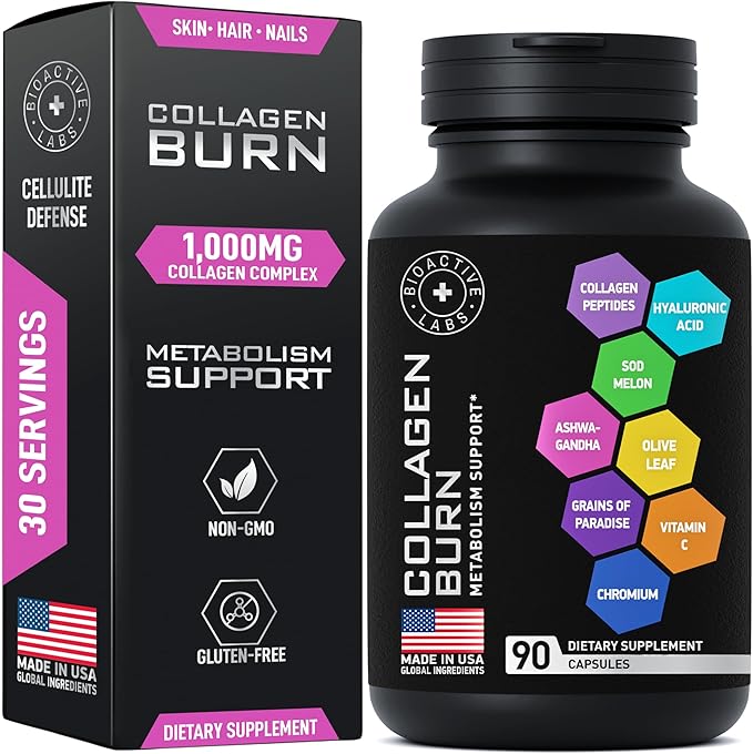 Thermogenic Multi Collagen Burn and Bariatric Multivitamin with Iron - General Wellness Bundle