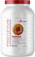 Metabolic Nutrition Protizyme 100% Whey Protein Powder High Protein Low Carb Low Fat Whey Protein Digestive Enzymes 24 Essential Vitamins and Minerals Butter Pecan Cookie 2 Pound (26 ser)