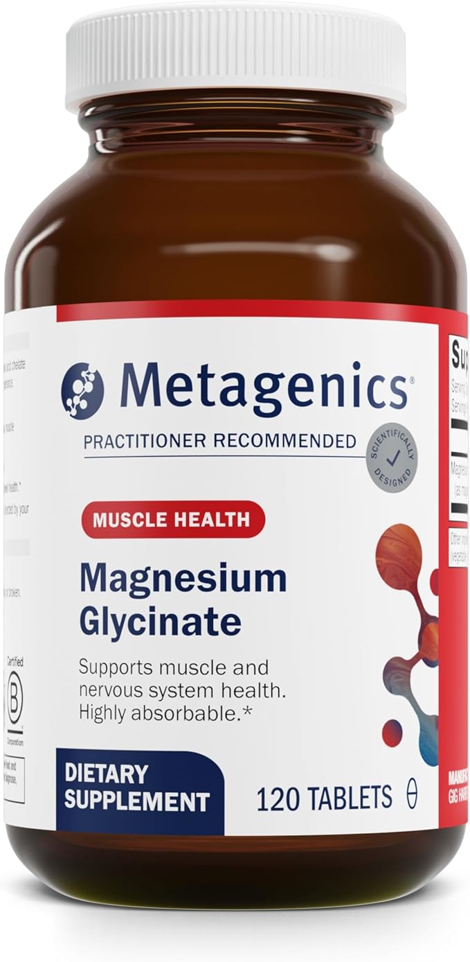 Metagenics Essential Wellness Duo: D3 5000 + K - Immune Support Bone and Heart Health - 60 Softgels &amp Highly Absorbable Magnesium Glycinate for Muscles and Nervous System Support - 120 Tablets