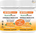 Chewable Carbonyl Iron 65mg Tablets with 270mg Vitamin C – 2 Pack (120 Count) – Gentle Non-Constipating Iron Supplement for Women &amp Men – Bariatric Friendly – Sugar Free – 4 Month Supply