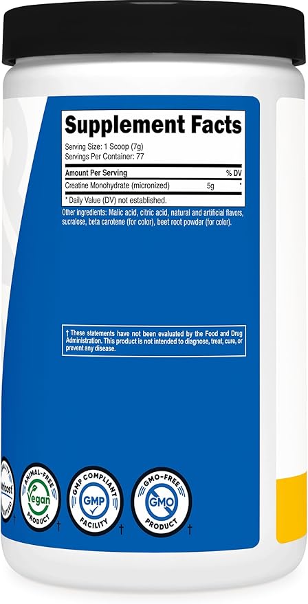 Nutricost Creatine Monohydrate Powder (Pineapple Mango 500 Gram) - Micronized Creatine Supplement - Vegan Non-GMO Gluten Free (Pack of 2)