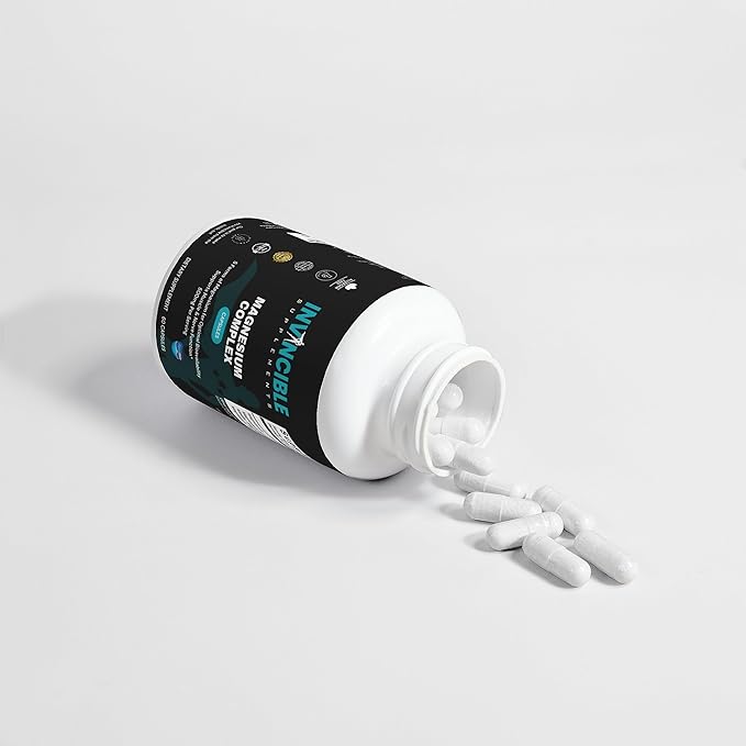 Ultimate Magnesium Complex Capsules | 5 Forms 500mg Non-GMO High Absorption Supplement for Muscle Recovery &amp Nerve Support
