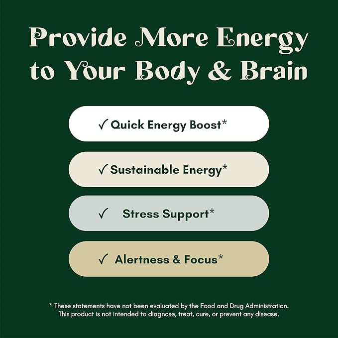 Stress Energy Brain (2 Pack) - Fatigue Supplement with Stress Energy Support - Rhodiola Rosea Lions Mane L Theanine Ginkgo Biloba Milk Thistle Iron - 4 Months Supply