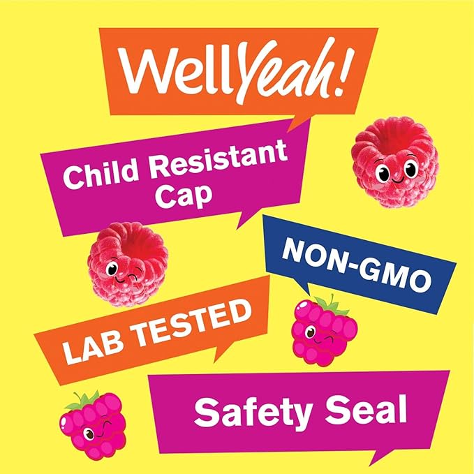 WellYeah Biotin Kids + Vitamin C Kids Gummies Bundle - Great Tasting Vitamin Supplement Gluten Free GMO Free Chewable Gummy
