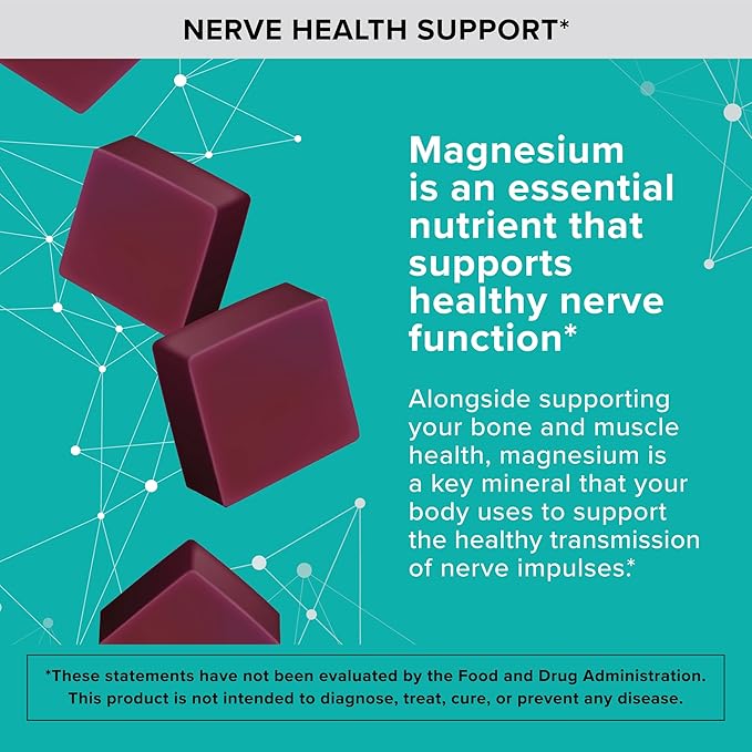 Qunol Magnesium Citrate Soft Chews 350mg Extra Strength Magnesium Supplement High Absorption to Support Nerve Bone and Muscle Health 90 Count
