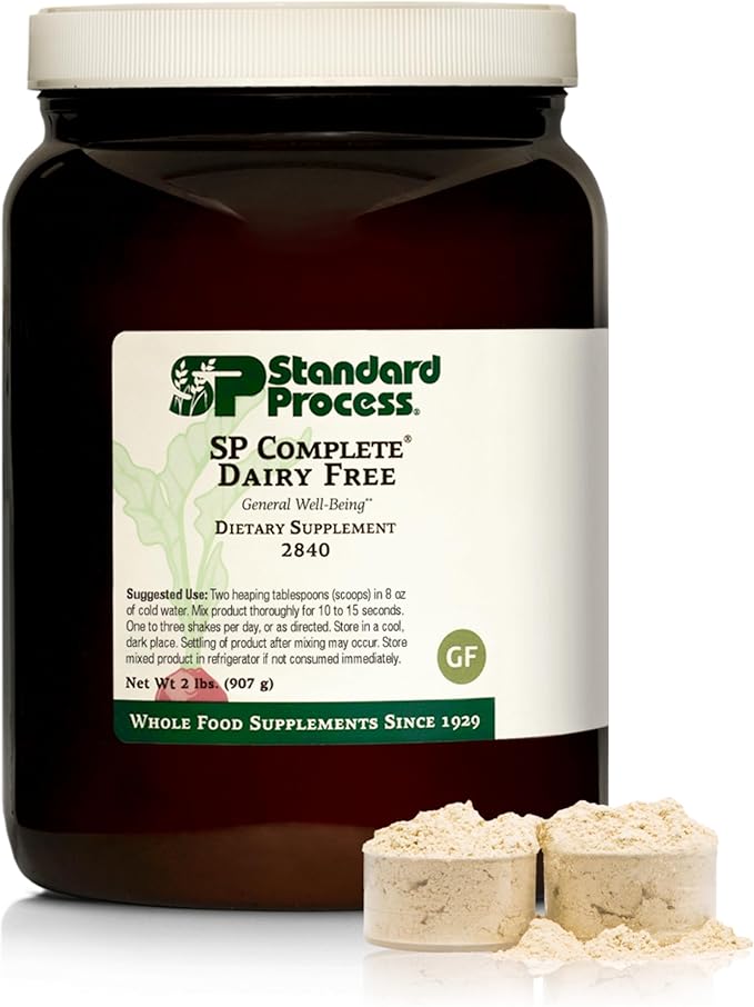 Standard Process SP Complete Dairy-Free - Rice Protein Powder for Amino Acid Support - Supports Gut Health Liver Function &amp Immune Health - Vegan Vegetarian &amp Gluten-Free - 2 lbs (907 g)