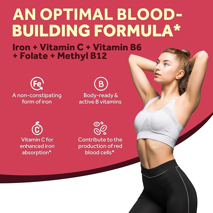 Doctor's Recipes Iron 65 mg &amp Iron Plus Bundle Healthy Iron Levels &amp Blood Support Iron Tablets 60 ct &amp Iron Capsules 60 ct