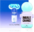 Melatonin Inhaler Sleep Aid Combo Green|Includes 15 Capsules &amp 1 Reusable Inhaler Fast-Acting with Advanced Absorption|0.4mg Low Dose Zero-Sugar|Wake Refreshed PortableNon-Habit Forming