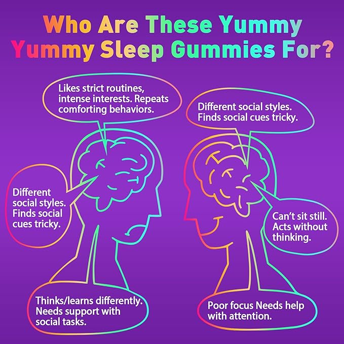 Kids Sleep Gummies Kid Calcium Gummies + D3 Sleep Aid Kid Ashwagandha Gummy Phosphatidylserine L-Theanine for Brain Focus Unwind Sweet Dream Magic Supplement for Kids Parents 2Pack