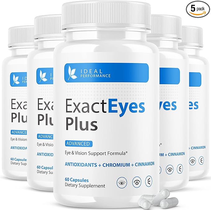 Exact Eyes Plus Advanced Eye Formula Vision Support Supplement Vitamins (5 Pack)