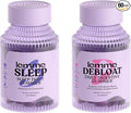 Lemme Sleep &amp Debloat Bundle - Sleep Gummies a Drug-Free Nighttime Aid &amp Debloat Gummies for Digestive &amp Gut Health Probiotics &amp Prebiotics - Gluten Free Gelatin Free Non-GMO - 60