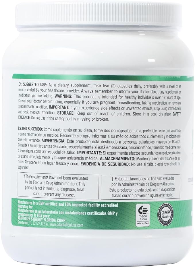 ADAPTOHEAL Immuneheal – Adaptogen Immune System Booster Supplement with Schisandra Chinensis Ginseng and Mushroom Extract (10000 Capsules)