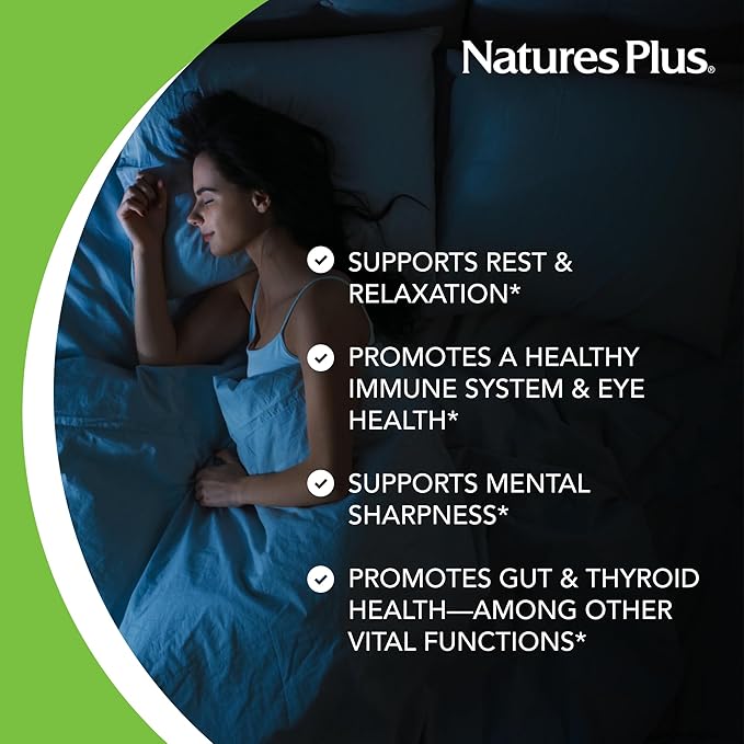 NaturesPlus Melatonin 20 mg - 90 Fast-Acting Tablets - Vegan Gluten Free - 90 Servings