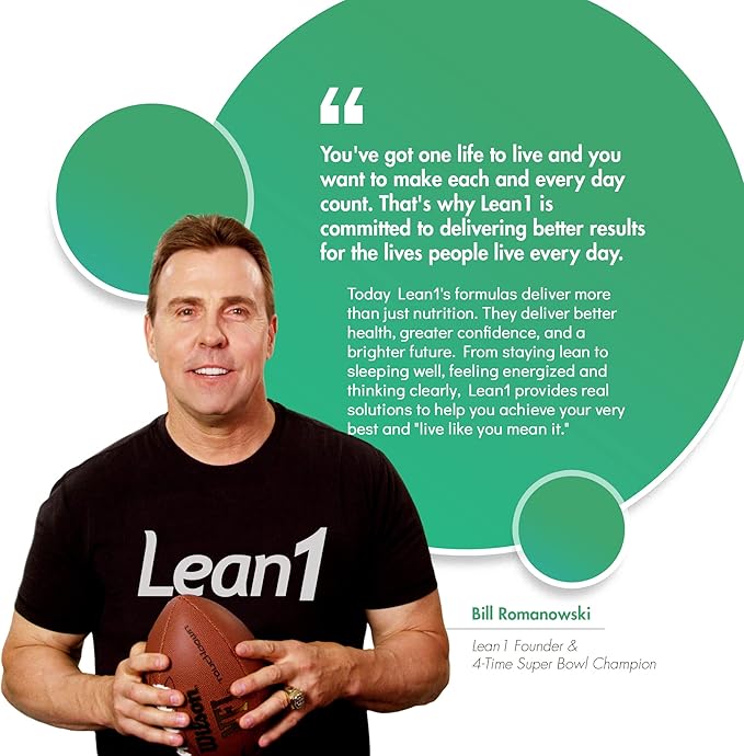 Lean1 Plant-Based Meal Replacement Protein Powder Chocolate Flavor 15-Serving Tub