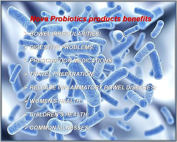 NOVA Probiotics Multi-Strain Xtreme Care 165 Billion Probiotics per Capsule-30 VCaps
