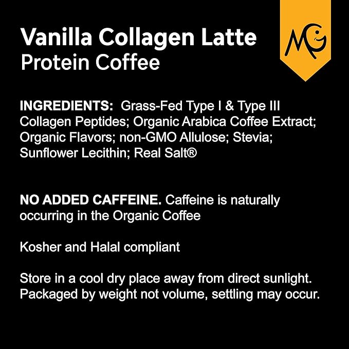MariGold High Protein Collagen Coffee Bundle - Mocha and Vanilla - 20g Grass-Fed Type I &amp III Collagen Peptides