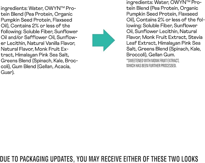 OWYN Only What You Need Pro Elite Vegan Plant Based High Protein ShakeVanilla32g ProteinAmino AcidsPrebioticsOmega-3Workout and Recovery0g Net CarbsZero SugarKeto(Pack of 24)
