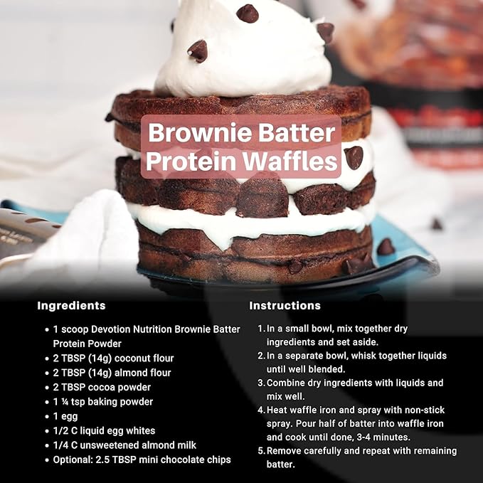 Devotion Nutrition Variety Pack Protein Powder for Shakes Baking Desserts – 20g Whey Isolate &amp Casein Blend – No Added Sugar Low Carb Gluten-Free Keto-Friendly with MCT – 6 Flavors 12 Packet
