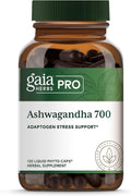 GAIA HERBS PRO Ashwagandha 700 - Healthy Immune Support Supplement* - Single-Herb Formula with Organic Ashwagandha - Vegan Gluten-Free Soy-Free - 120 Liquid Phyto-Caps (60 Servings)