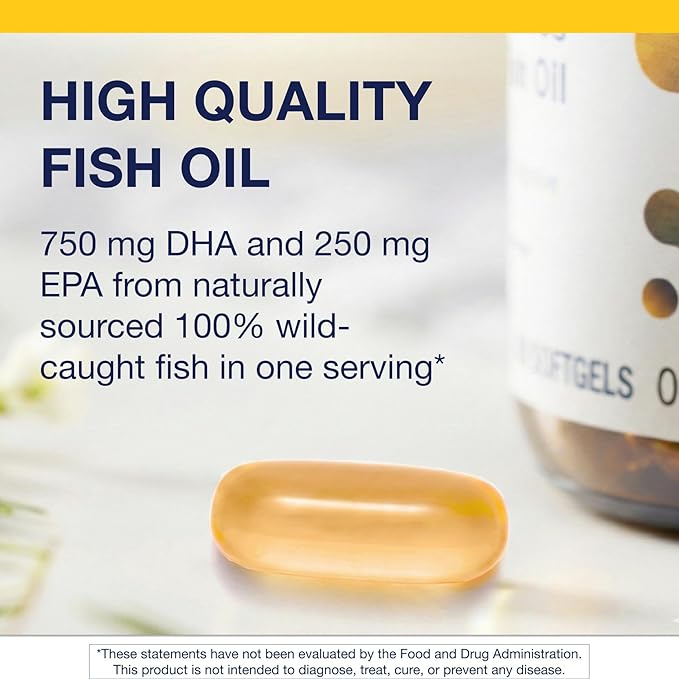 Metagenics OmegaGenics Fish Oil Neuro 1000 mg Omega Supplement for Brain Health &amp Function* - 750 mg DHA &amp 250 mg EPA - with No Fishy Taste - Sustainably Sourced - Non-GMO &amp Gluten-Free -