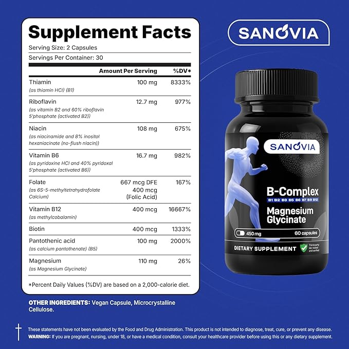 SANOVIA Vitamin B-Complex Supplements